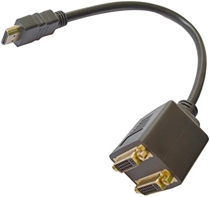VIMVIP HDMI Male to DVI-D(24+5) Female x 2 Video HDMI to DVI Splitter Cable