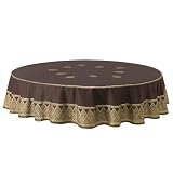 Global Home Polysilk Tablecloth - Brown (70 Round)