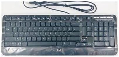 HP 505060-371 Black Wired US Key USB Slim Keyboard w/ Volume Control