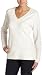 Jag Jeans Women's V-Neck Pull Over,Winter White,Small