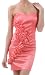Sweetheart Neckline Iridescent Taffeta with Rosette Ruffle Accent Fitted Evening / Cocktail / Prom Short Dress ( 2 Colors )