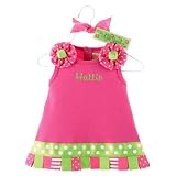 Baby Girls Hot Pink Tabbed Dress(o-6 months)-... by Mud Pie