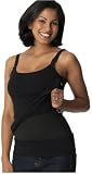 Glamourmom Tummy Control Nursing Bra Long Tank - Black Medium