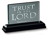 Trust in the Lord Mini Standing Glass Plaque