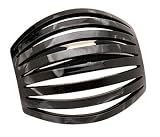 France Luxe Scissor Ponytail Holder - Nacro Black France Luxe Scissor Ponytail Holder - Nacro Black