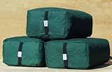 Bheka Rectangular 100% Cotton Yoga Bolster (Forest Green)