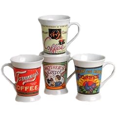 MF-Design 68790 Classic Kaffeebecher COFFEEBRANDS 4tlg. Set Porzellan