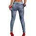 Sannysis Solid Color Denim Stretch Sexy Pants Soft Tights