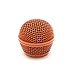 Seismic Audio SA-M30Grille-Orange Replacement Orange Steel Mesh Microphone Grill Head for Shure SM58, Shure SV100