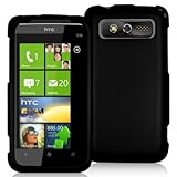 HTC 7/TROPHY BRAND PREMIUM PROTECTOR CASE - RUBBER BLACK