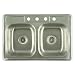 All Products : CAREFREE Stainless Steel Self-Rimming Double Bowl Kitchen Sink