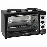 Fridgemaster Mini Oven 3000W Microwave 1400W Conventional Oven Twin Hotplates 30 Litre Ref FCLM030/H  from Frigidaire