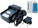 iTEKIRO Replacement Wall + Car Battery Charger Kit for Sony DCR-DVD610 DCR-DVD650 DCR-DVD650E DCR-DVD653 DCR-DVD653E with Free MP3 MP4 Mini Speaker