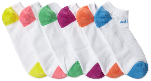 adidas Girl's Superlite No Show Socks (6-Pack)