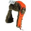Faux Fur Hazard Trooper Ski Snow Hunting SOS Hat Orange