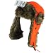 Faux Fur Hazard Trooper Ski Snow Hunting SOS Hat Orange