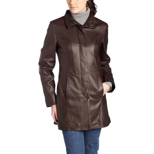 Cole Haan Women's Leather Car Coat at Amazon Women's Coats Shop