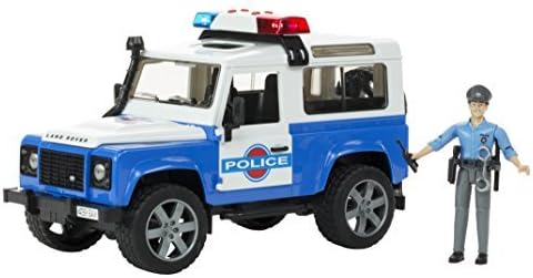 bruder (Bruder) Land Rover Def. wagon police car (with figures) BR02595