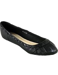 Damenschuhe Ballerinas mit Raffung bequem u sch