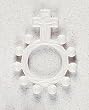 Finger Ring Rosary - White - MADE IN ITALY