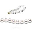Single Strand 7-7.5 Inches 7-8mm White Freshwater Cultured Pearl Bracelet