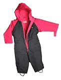from Togz Togz Fleece Lined Waterproof All-in-One Suit - Navy/Raspberry 83cm (12-18 mths)