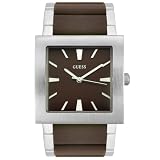 GUESS Men's Stainless Steel & Brown Leather Watch #95489G