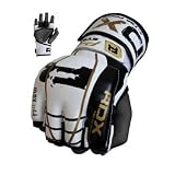 RDX Cow Hide Leather Grappling Gloves MMA Fight,UFC,Boxing,Cage
