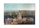 View of Washington City Vintage D. C. DC Fridge Magnet
