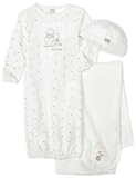 Disney Winnie the Pooh 3 Piece Layette Set, Ecru