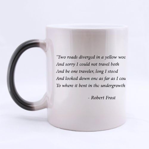 Robert Frost Quotes Custom Morphing Mug