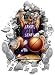Kansas State Wildcats Wallcrasher Wall Decal - Basketball 2'