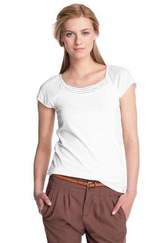 ESPRIT Collection Damen T-Shirt, D23775, Gr. 36 (S), Wei&szlig; (white 118) Preisvergleich