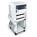 TrippNT 50790 Styrene MRI Light Duty Lab Cart with 3" Casters, 16.5" Width x 32-1/2" Height x 15-1/4" Depth, 4 Shelves