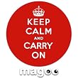 Magoo Keep Calm and Carry On Magnetic Tax Disc Holder