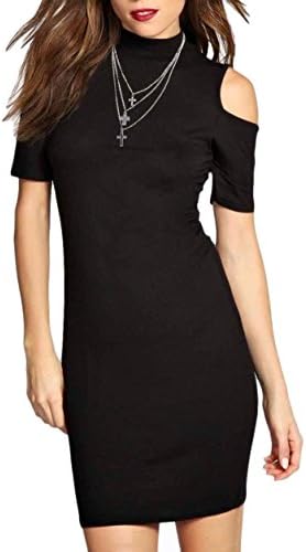 Ex Boohoo Grey Charcoal Turtle Neck Cut Out Bodycon Pencil Mini Dress (US 2)