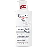 Eucerin Baby Wash and Shampoo, 13.5 Ounce (Pack of 3)