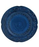 Fitz and Floyd Ricamo  Blue Charger Plate, 12.24