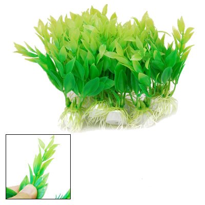 Green Fish Tank Grass Aquarium Plastic Plants Decoration 10pcs