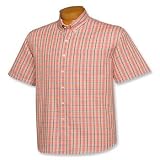 Cutter & Buck Big and Tall Short Sleeve Bridge Plaid Sport Shirt
