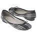 Me Too Women's Nevada 9 Ballet Flat,Black/White Plaid,7.5 M