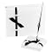 Sophisticated Black Ribbon White Satin Guest Book and Pen Set