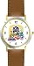 Moslem or Muslim Men at Feast - WATCHBUDDY® DELUXE TWO-TONE THEME WATCH - Arabic Numbers - Brown Leather Strap-Size-Large ( Men's Size or Jumbo Women's Size )