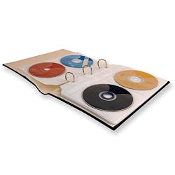 CD and DVD Storage Binder with extra insert pages Holds 80 Discs (Burgundy)