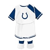 Reebok Indianapolis Colts Newborn Creeper, Bib and Bootie Set 6-9 Months