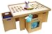 A+Childsupply Toddler Play Table with Storage and 2 Chairs