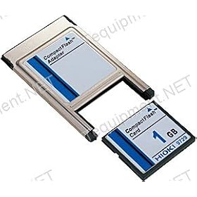 Hioki 9729 Compact Flash Card with PC Card Adapter, 1GB Capacity
