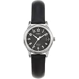 Timex Ladies Black Leather Strap Watch - T29291PFby Timex Classic