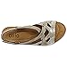 Ollio Women's Shoe Suede Velcro Strappy Wedge Sandal