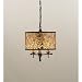 Currey & Company 9937 Alabaster Stone / Glass Cupertino/ Amber 3 Light Peggy Pendant